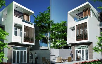 Thiết kế nhà ống 3 tầng tại Quận 12