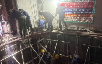 CẬP NHẬT TIẾN ĐỘ THI CÔNG – HẠNG MỤC ĐỔ VÁCH TẦNG HẦM CÔNG TRÌNH ANH THẮNG