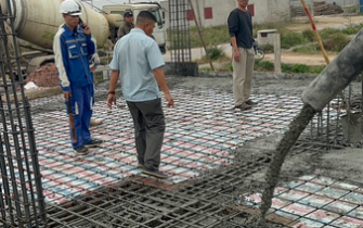 Công tác đổ bê tông móng đã hoàn thành chị Nguyễn Thị Thư huyện Tiên Lãng Tp Hải Phòng