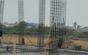 Công tác đổ bê tông móng đã hoàn thành chị Nguyễn Thị Thư huyện Tiên Lãng Tp Hải Phòng
