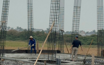 Công tác đổ bê tông móng đã hoàn thành chị Nguyễn Thị Thư huyện Tiên Lãng Tp Hải Phòng