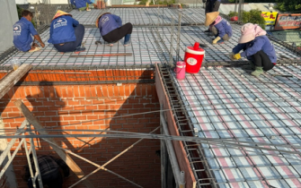  THI CÔNG SẮT SÀN TẦNG 2 - CÔNG TRÌNH EM BẰNG - HIỆP THÀNH, QUẬN 12 