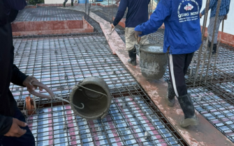  ĐỔ SÀN MÁI TẦNG 2 CÔNG TRÌNH CHÚ ÂN - PHƯỜNG TRUNG MỸ TÂY, Q.12, TP.HCM 