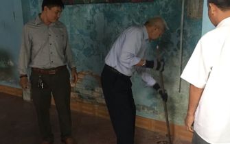 Công trình CHÚ TIẾP  phường tân chánh Hiệp Q 12 đông thổ ngày  6 - 6 - 2018 am lịch