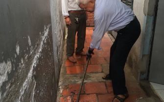Công trình CHÚ TIẾP  phường tân chánh Hiệp Q 12 đông thổ ngày  6 - 6 - 2018 am lịch