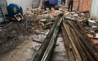 Công trình CHÚ TIẾP  phường tân chánh Hiệp Q 12 đông thổ ngày  6 - 6 - 2018 am lịch