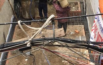 Công trình em Đức đã xong phần móng