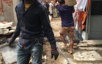 Công trình em Đức đã xong phần móng
