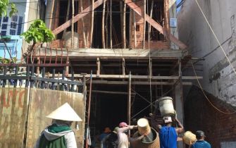 Công trình BAC NAM phường CMT Q 12 đổ tấm 2 ngày 24 - 5 - 2018 am lịch