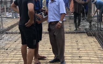 Kiểm tra thi công Công trình anh HUYNH Hóc Môn