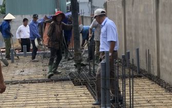 Kiểm tra thi công Công trình anh HUYNH Hóc Môn
