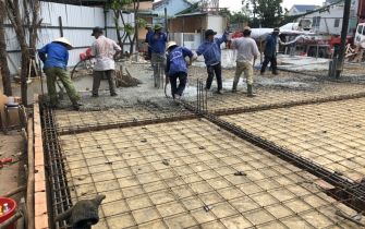 Kiểm tra thi công Công trình anh HUYNH Hóc Môn