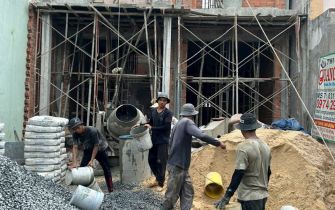 Công tác ép cọc phường Hiệp Thành Q12 tphcm