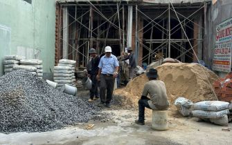 Công tác ép cọc phường Hiệp Thành Q12 tphcm