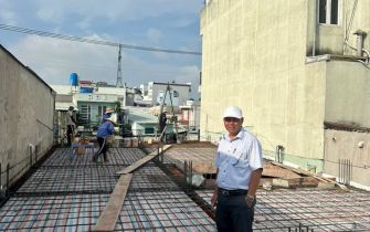 Công trình cô Triệu phường Trung Mỹ Tây Q12 đồ sàn 1 ngày 18-6-2024