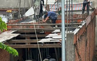 Công trình cô Triệu phường Trung Mỹ Tây Q12 đồ sàn 1 ngày 18-6-2024
