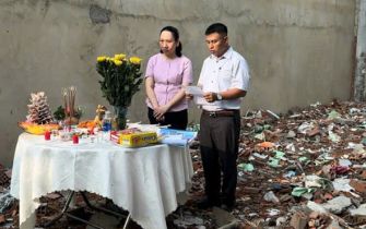 Lễ động thổ công trình Anh Quang Chị Hoa phường Trung Mỹ Tây Q12 11-4-2024 AL