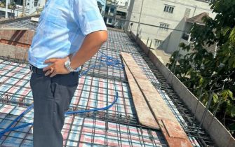 Công trình chú Ý phường Trung Mỹ Tây Q12 đổ tấm 1 ngày 17-2-2023 AL