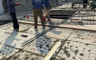 Công trình chú Ý phường Trung Mỹ Tây Q12 đổ tấm 1 ngày 17-2-2023 AL