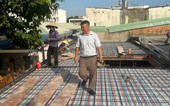 Công trình chú Ý phường Trung Mỹ Tây Q12 đổ tấm 1 ngày 17-2-2023 AL