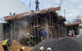 Công trình Anh Quyền Phường Tân Chánh Hiệp Q12 đổ tấm 1 ngày 11-5-2023