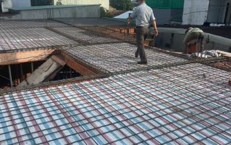 Công trình Anh Quyền Phường Tân Chánh Hiệp Q12 đổ tấm 1 ngày 11-5-2023