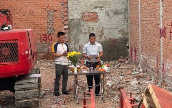Công trình anh San phường Trung Mỹ Tây Q12 khởi công động thổ 15-2-2023