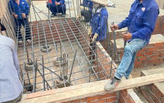 Công trình Bác Chỉ đổ móng sàn tầng hầm xong Phường Trung Mỹ Tây Q12 ngày 23-9-2022