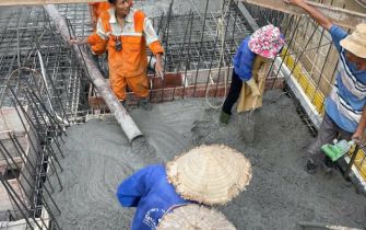 Công trình Bác Chỉ đổ móng sàn tầng hầm xong Phường Trung Mỹ Tây Q12 ngày 23-9-2022