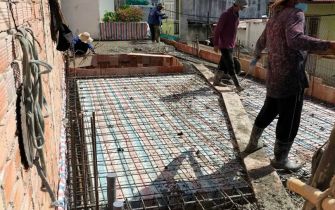 Công trình em Nguyên Phường Trung Mỹ Tây Q12 đổ tấm 1 ngày 10-5-2024