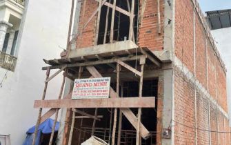 Công trình em Kha phường Trung Mỹ Tây Quận 12 đỗ tấm 2 ngày 8-4-2022