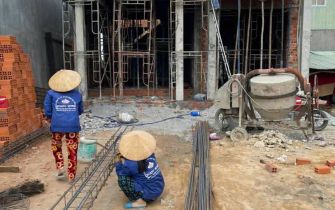 Công trình em Đỗ Thế Anh tại Bình Dương đỗ tấm 1 ngày 3-4-2024