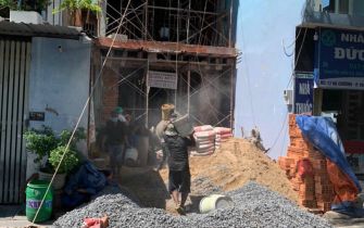 Công trình Lê Tấn Ngọc Phường Trung Mỹ Tây Quận 12 đổ tấm 2 ngày 24-4-2021 AL