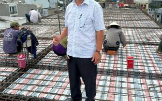 Công tác đổ bê tông tầng 4 công trình anh Hải p Trung Mỹ Tây Q12 ngày 6-11-2024