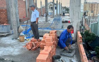 Cập nhật tiến độ công trình anh Hải phường Trung Mỹ Tây Q12