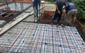 Công trình Anh Hải phường Trung Mỹ Tây Q12 đổ tấm 1 ngày 26-9-2024