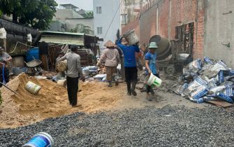 Công tác sơn nước công trình phường Hiệp Thành Q12