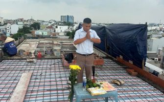 Công trình xã Trung Chánh huyện Hóc Môn đổ mái 4 ngày 25-8-2024