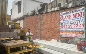 Công tác ép cọc công trình em Quỳnh phường Trung Mỹ Tây quận 12 TPHCM