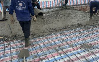 Công tác ép cọc công trình em Quỳnh phường Trung Mỹ Tây quận 12 TPHCM