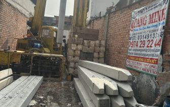  Công tác ép cọc công trình chị Quỳnh, phường Trung Mỹ Tây, Quận 12, TP.HCM