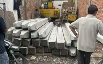  Công tác ép cọc công trình chị Quỳnh, phường Trung Mỹ Tây, Quận 12, TP.HCM