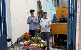 LỄ ĐỘNG THỔ CÔNG TRÌNH NHÀ Ở EM TÂM – P. TRUNG MỸ TÂY, Q.12 