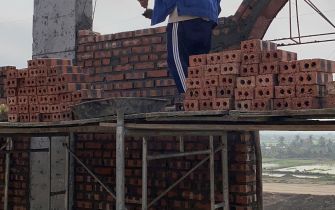 Công Tác Xây Tường Tầng 4 Công Trình Nguyễn Thị Thư, Huyện Tiên Lãng, TP Hải Phòng