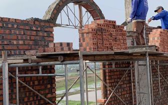 Công Tác Xây Tường Tầng 4 Công Trình Nguyễn Thị Thư, Huyện Tiên Lãng, TP Hải Phòng