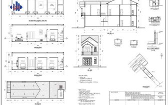 DỰ ÁN THIẾT KẾ THI CÔNG NHÀ PHỐ 2 TẦNG (6x18m) – CỦ CHI, TP.HCM