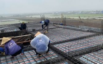 CẬP NHẬT TIẾN ĐỘ THI CÔNG SẮT TẦNG 4 CÔNG TRÌNH CHỊ NGUYỄN THỊ THƯ – TIÊN LÃNG, HẢI PHÒNG