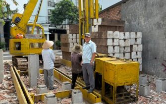 CẬP NHẬT TIẾN ĐỘ THI CÔNG ÉP CỌC CÔNG TRÌNH CHÚ ÂN – TRUNG MỸ TÂY, Q.12