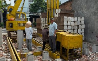 CẬP NHẬT TIẾN ĐỘ THI CÔNG ÉP CỌC CÔNG TRÌNH CHÚ ÂN – TRUNG MỸ TÂY, Q.12