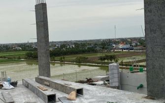 CẬP NHẬT TIẾN ĐỘ THI CÔNG ĐỔ BÊ TÔNG CỘT TẦNG 5 CÔNG TRÌNH NGUYỄN THỊ THƯ 